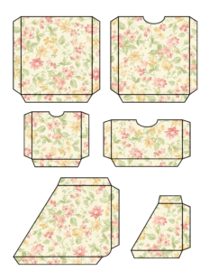 soft orange floral pockets